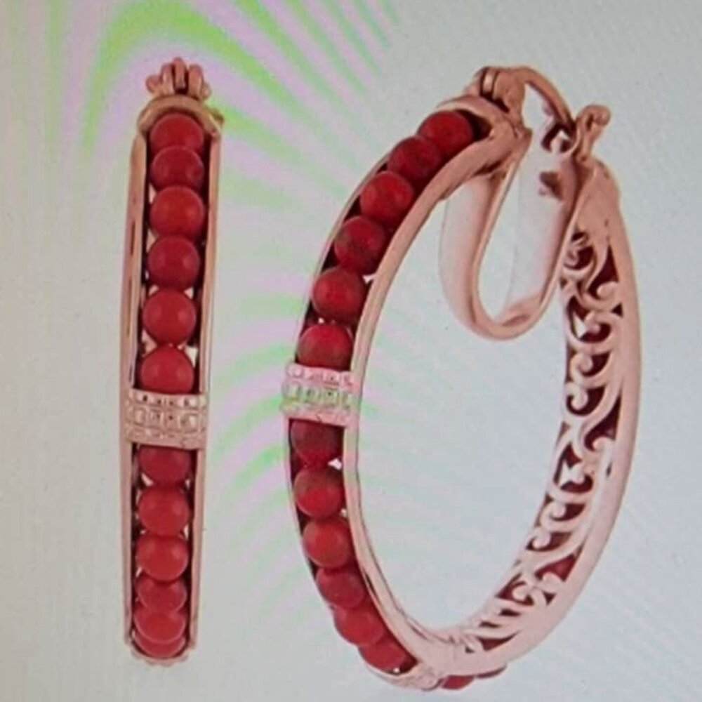 Coral Earrings